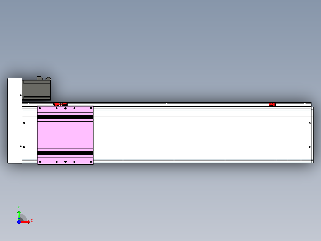 VF丝杆传动-一般环境VF22-L20-C-S800-BR-P75-C4前视图