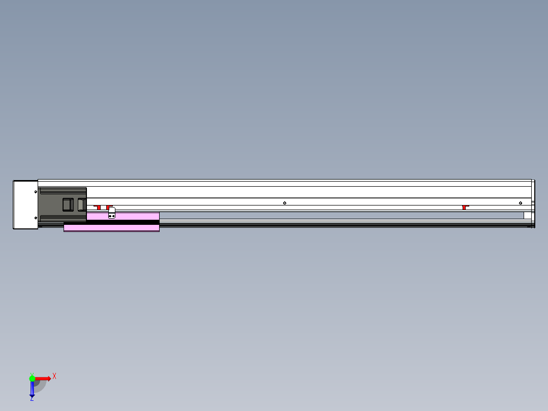 VF丝杆传动-一般环境VF22-L20-C-S800-BR-P75-C4俯视图