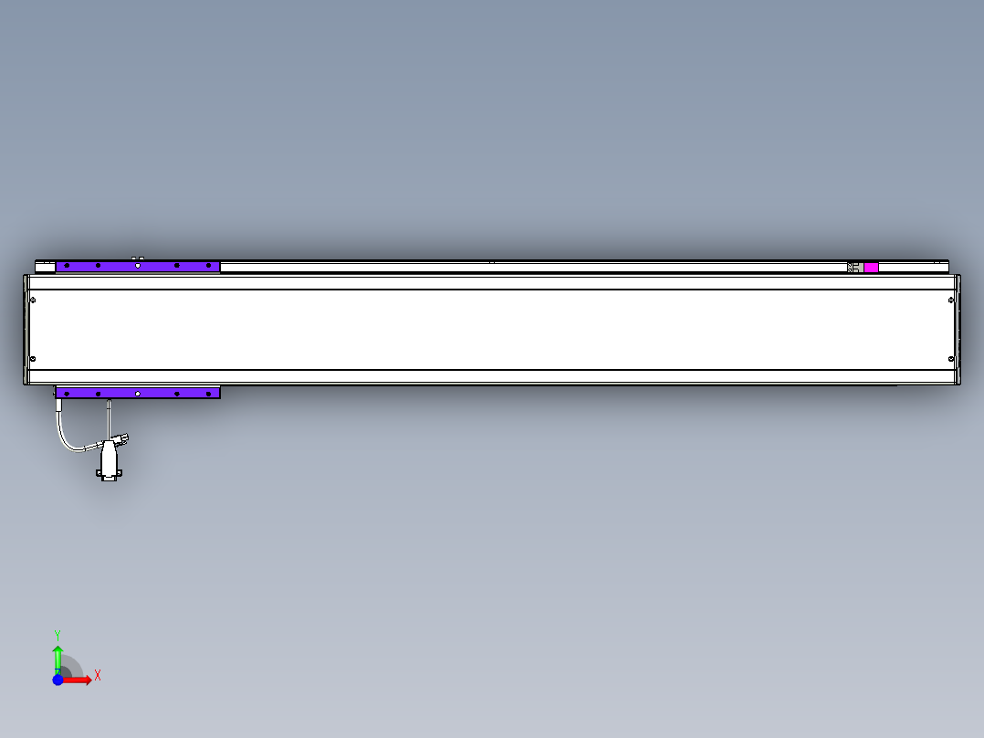 威洛博VL系列直线电机模组-VL14S3-S900前视图
