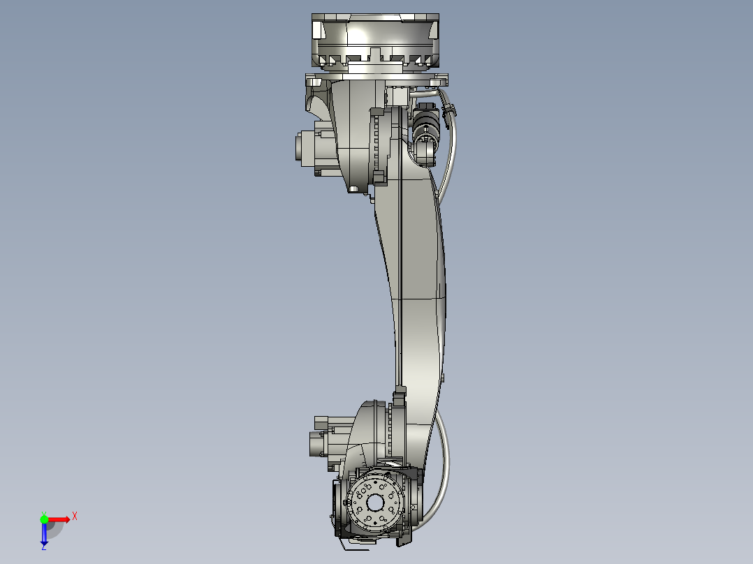 川崎BX100L六轴工业机器人三维模型资料俯视图