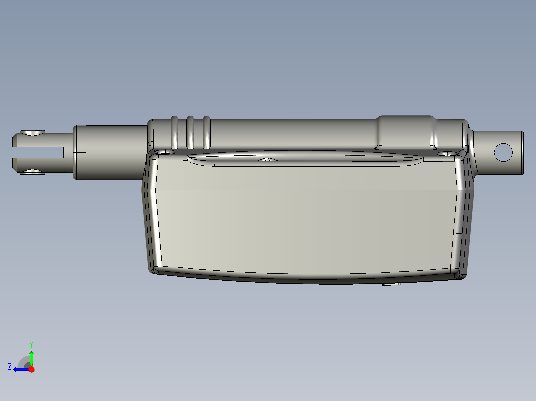 上银线性制动器LAN4_STEP右视图