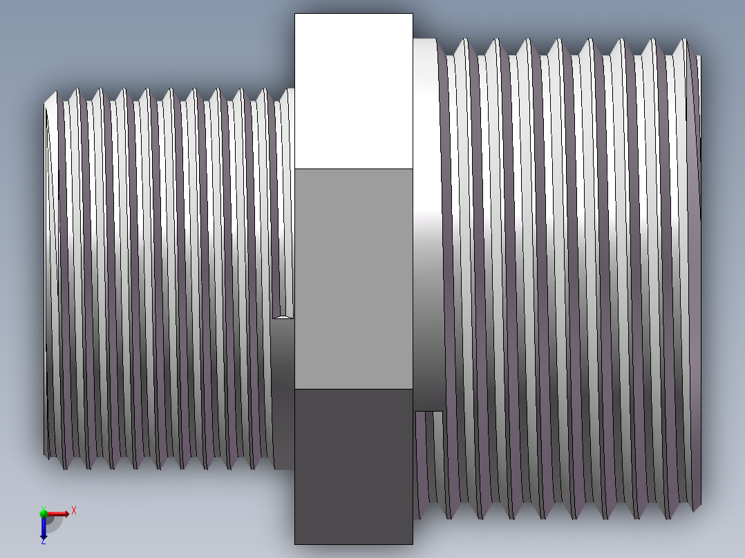 对丝-六角异径 DN25-DN20俯视图