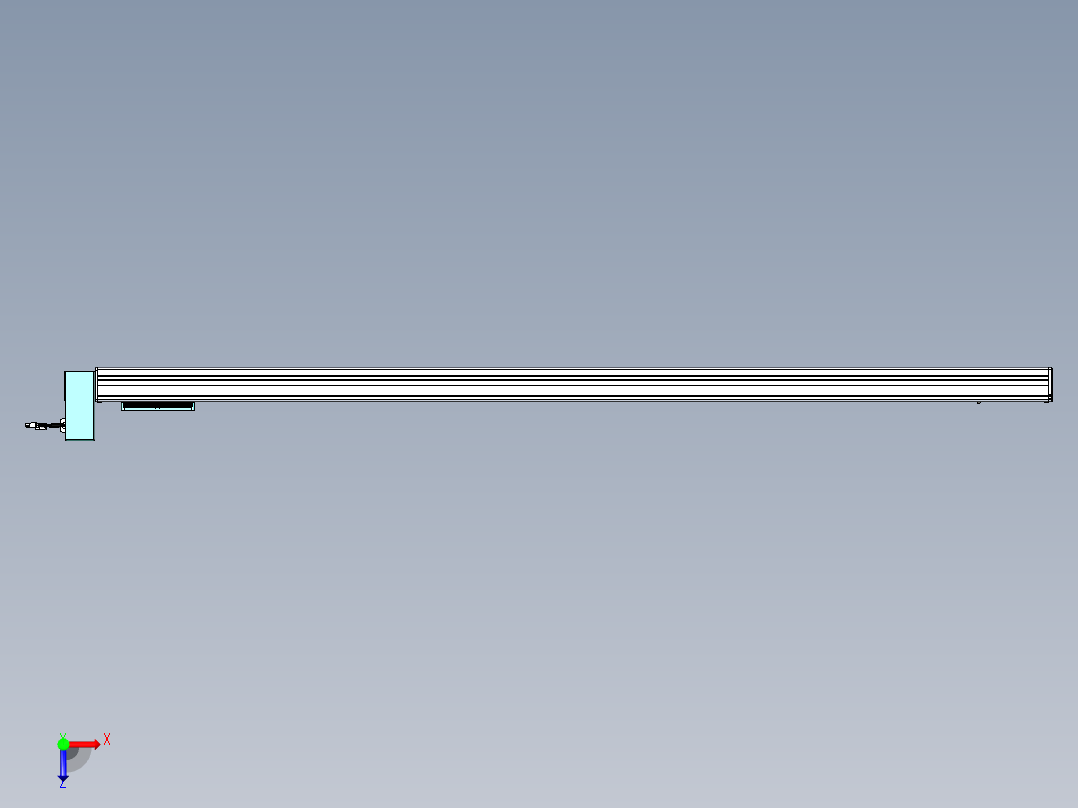威洛博VBC同步带传动一无尘环境VBC14-L45-S1800-BRU-ZP40-C3俯视图