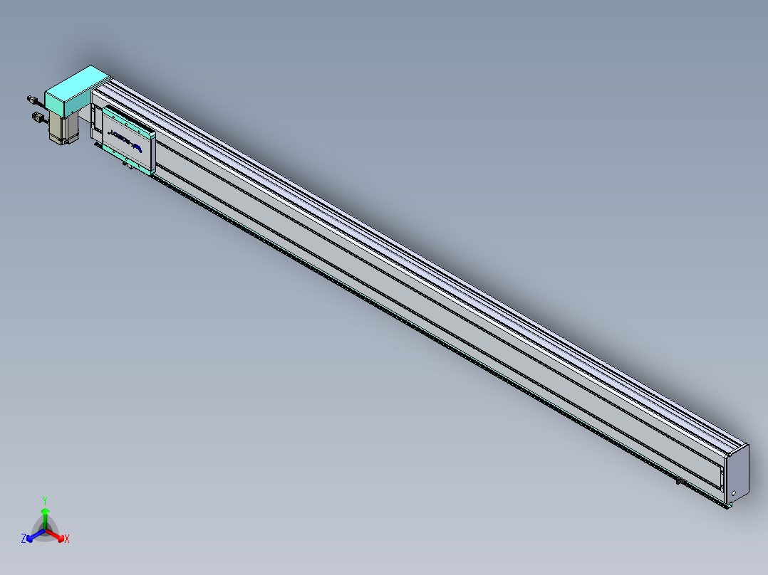 威洛博VBC同步带传动一无尘环境VBC14-L45-S1800-BRU-ZP40-C3正等轴测图