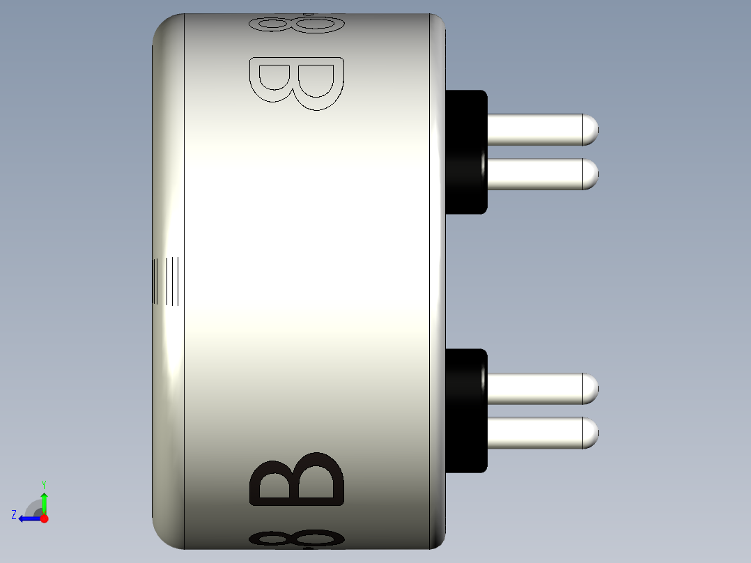 氢气 H2 的 MQ-8 气体传感器右视图