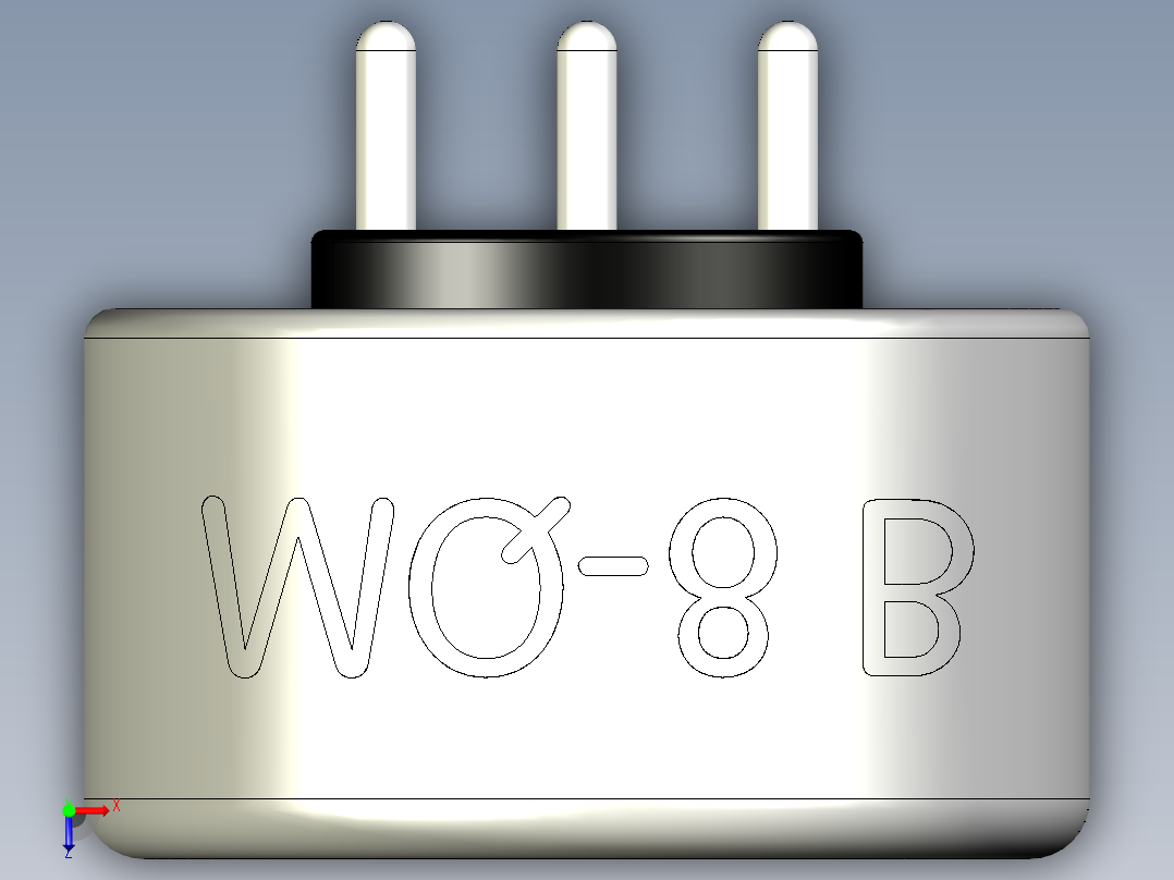 氢气 H2 的 MQ-8 气体传感器俯视图