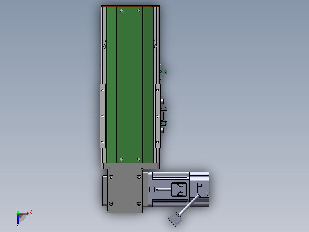 MTB同步带半封闭MTB10-LD-200W俯视图