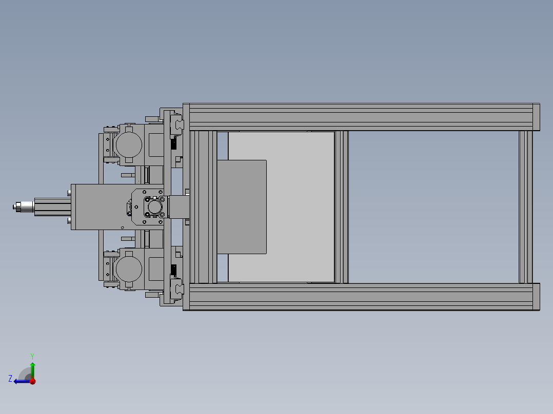 注塑件去毛刺机右视图