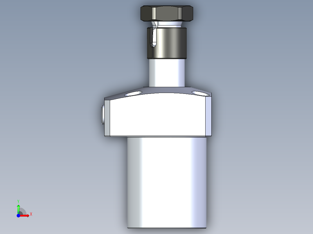 KOSMEKLHA0400-GR-Y45_R01多系列多零件图纸模型前视图