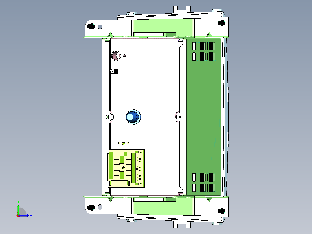车载音频播放系统左视图