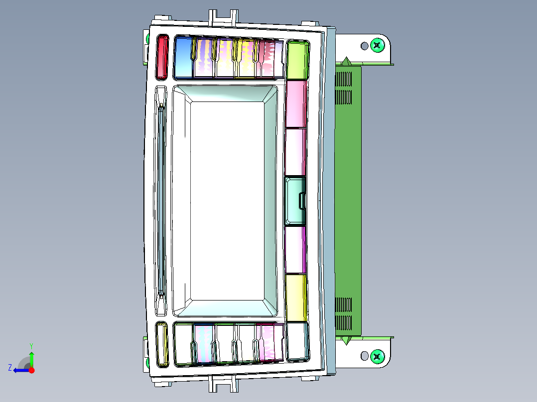 车载音频播放系统右视图