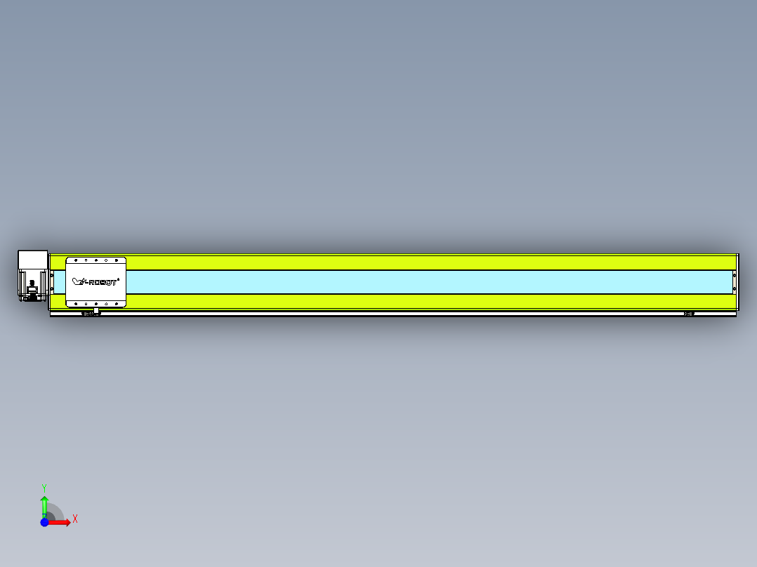 威洛博VBC同步带传动一无尘环境VBC17-L45-S1750-BRU-ZP75-C3前视图