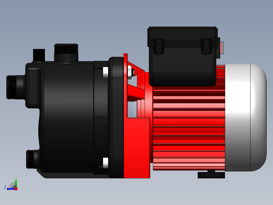电动水泵右视图
