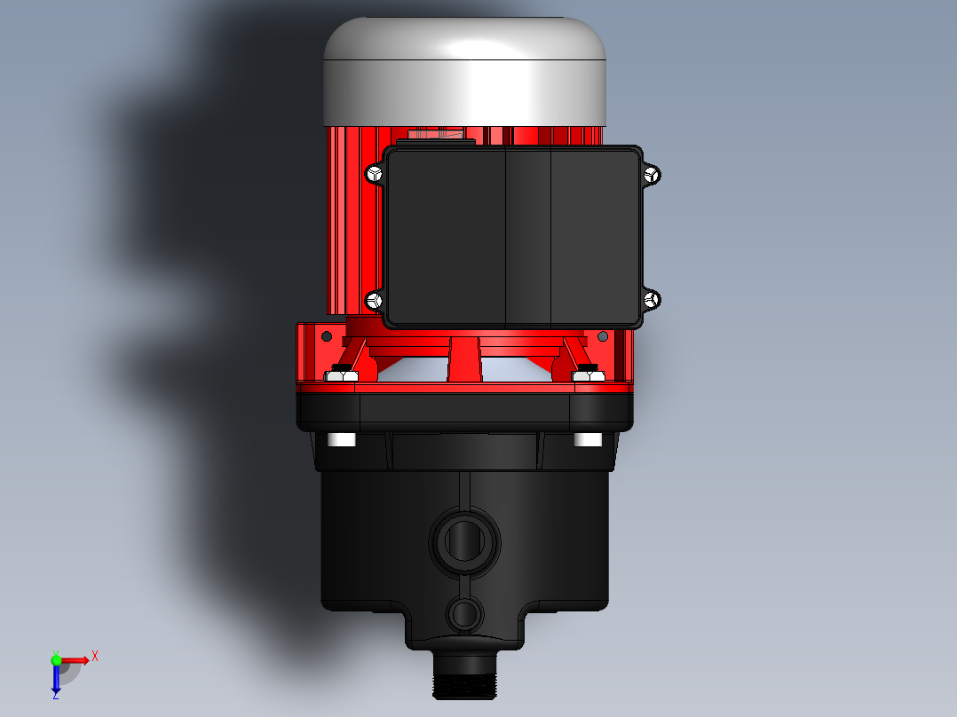 电动水泵俯视图