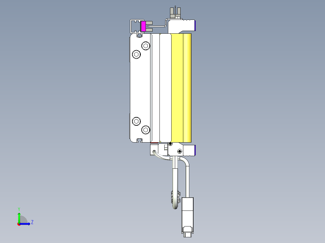威洛博VL系列3d模型模组2VL14S2Y-S2700左视图