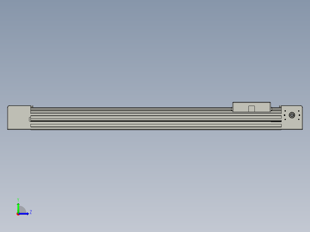 威洛博直线电机模组EB4-L80-S450-光轴左视图