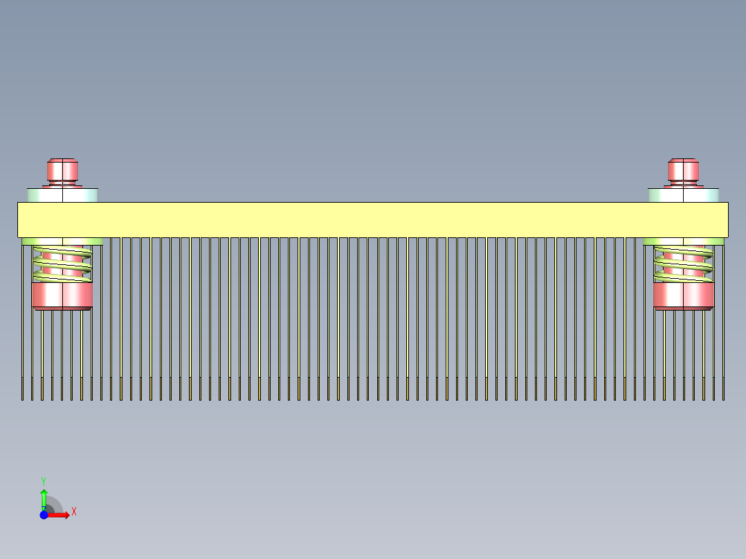 英特尔1U 2U LGA2011 ILM散热器前视图