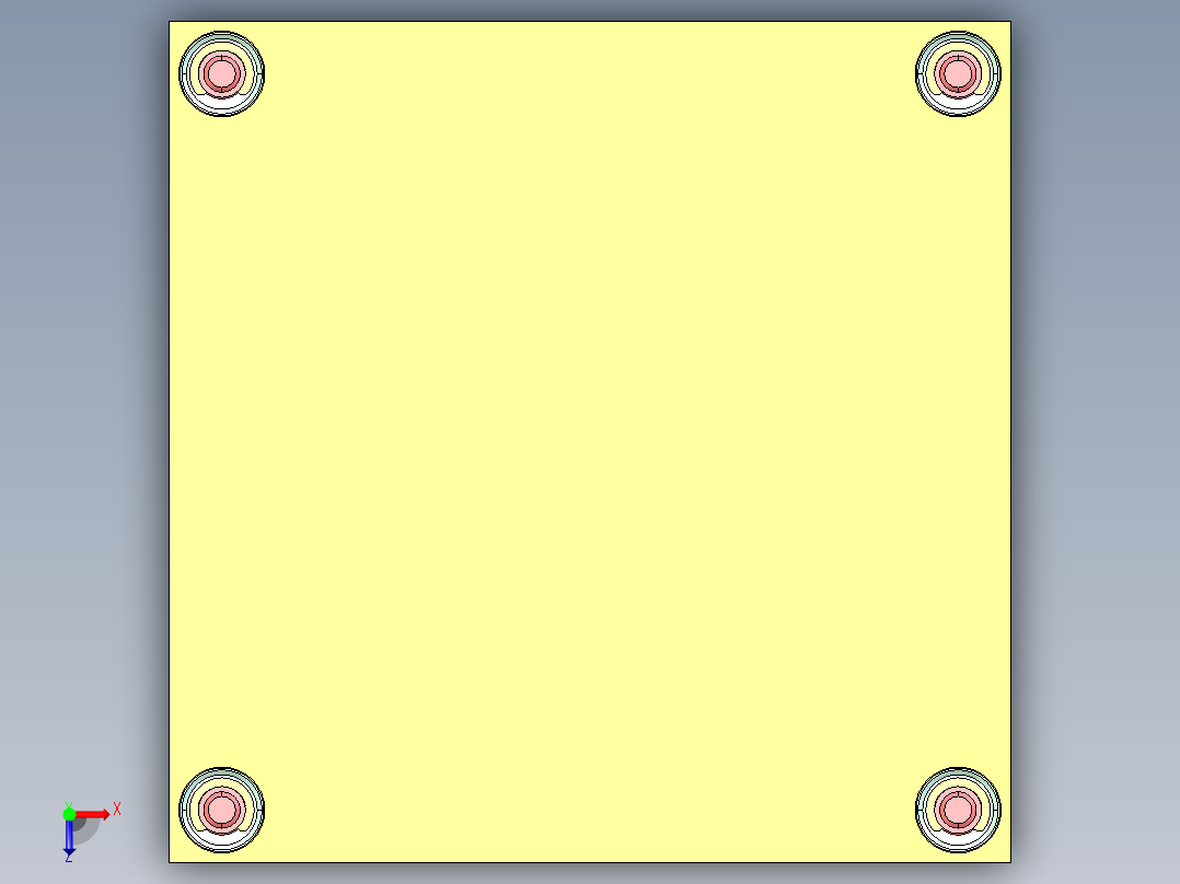 英特尔1U 2U LGA2011 ILM散热器俯视图