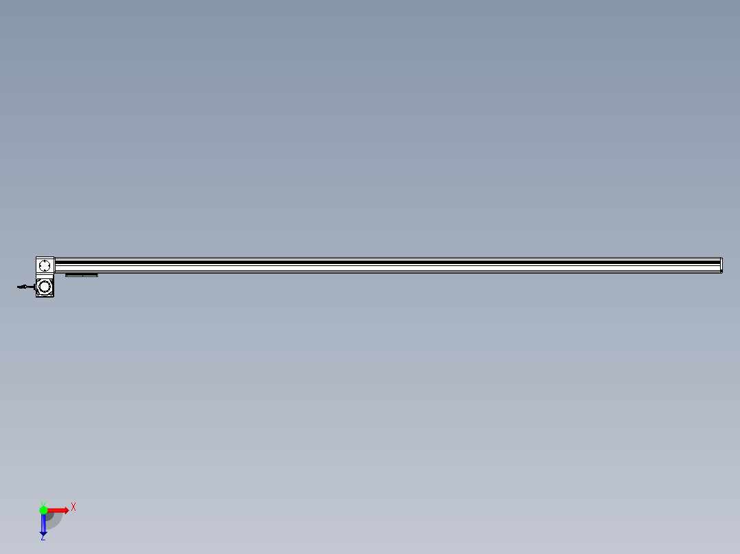 威洛博VBC同步带传动一无尘环境VBC14-L45-S3000-BLU-ZP75-C3俯视图