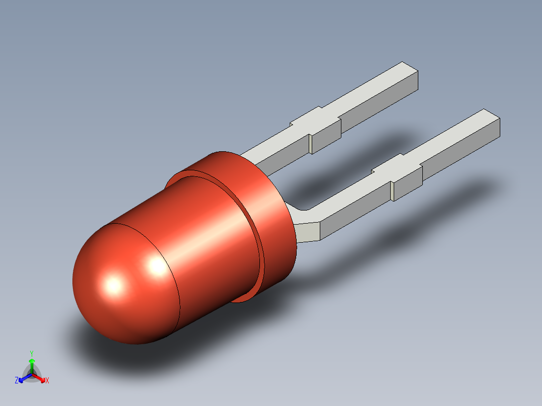 光电元件封装-L-934ID正等轴测图