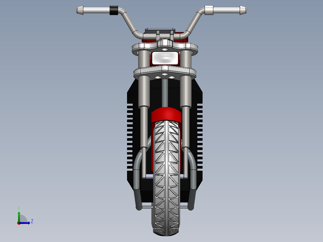 电动自行车 摩托车 (18)左视图