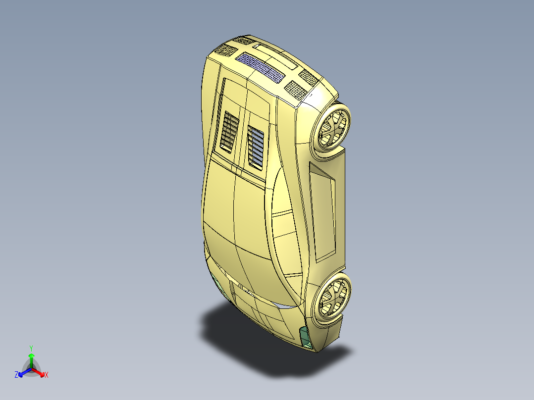 CATIA兰博基尼全套建模正等轴测图