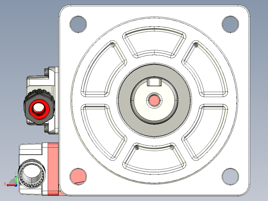 电机MS6H-80CM30BZ4-20P7.IGS后视图