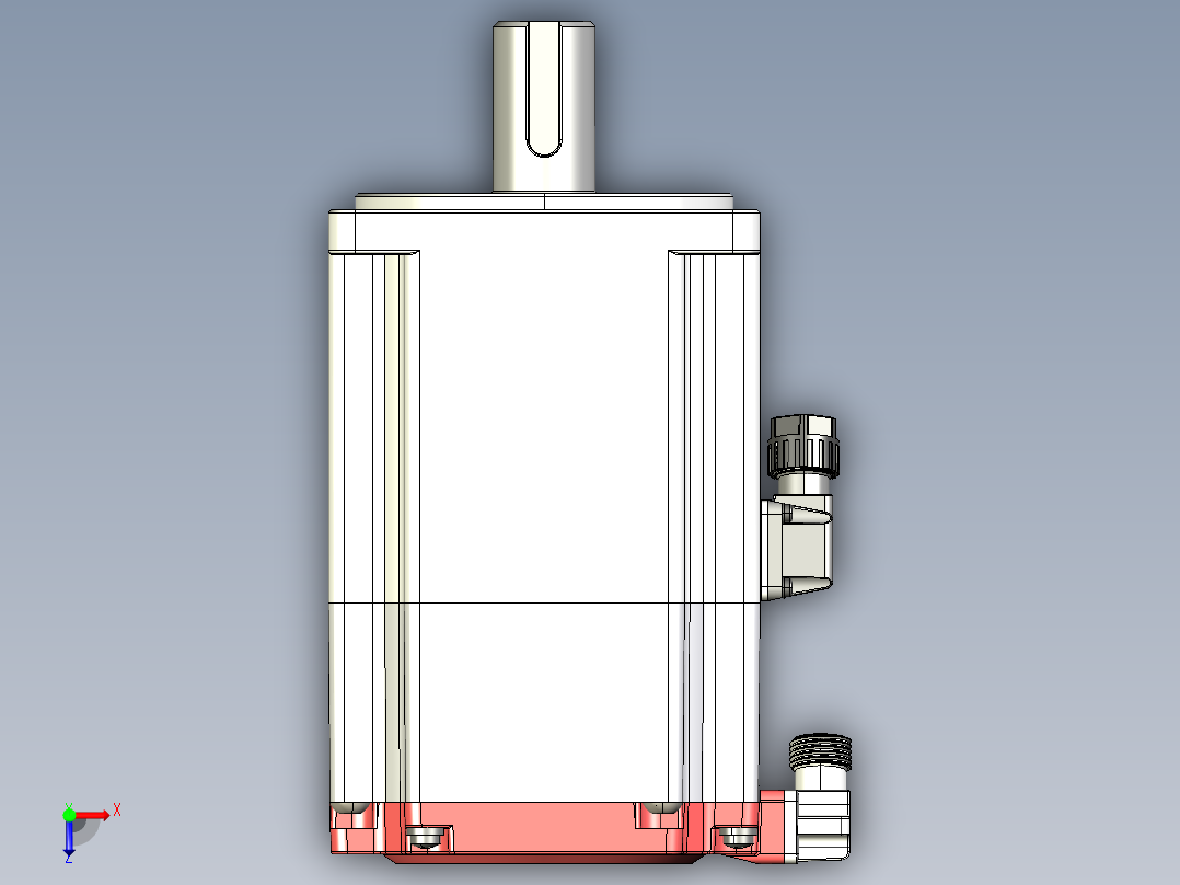 电机MS6H-80CM30BZ4-20P7.IGS俯视图