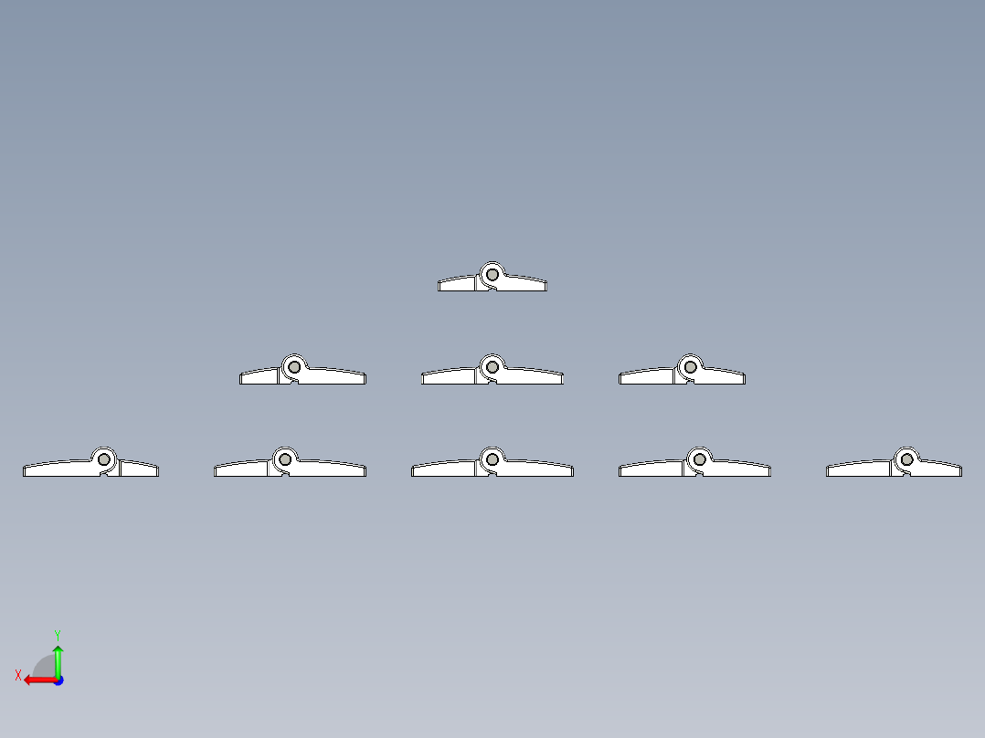 铝型材合页铰链后视图