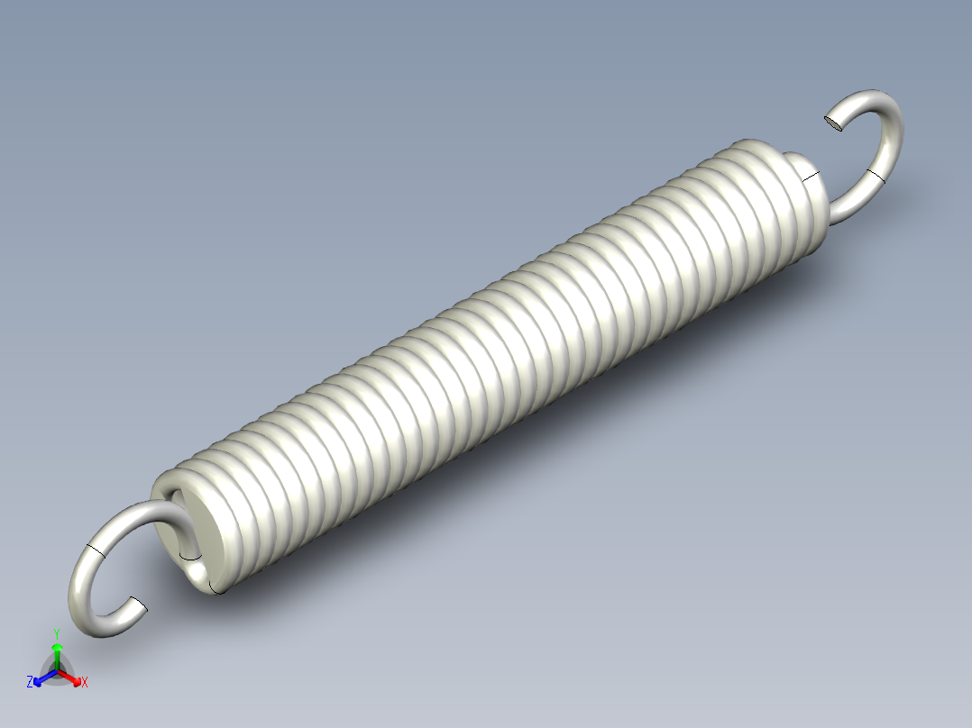 拉伸彈簧AWT.BWT-3D多系列多零件图纸模型