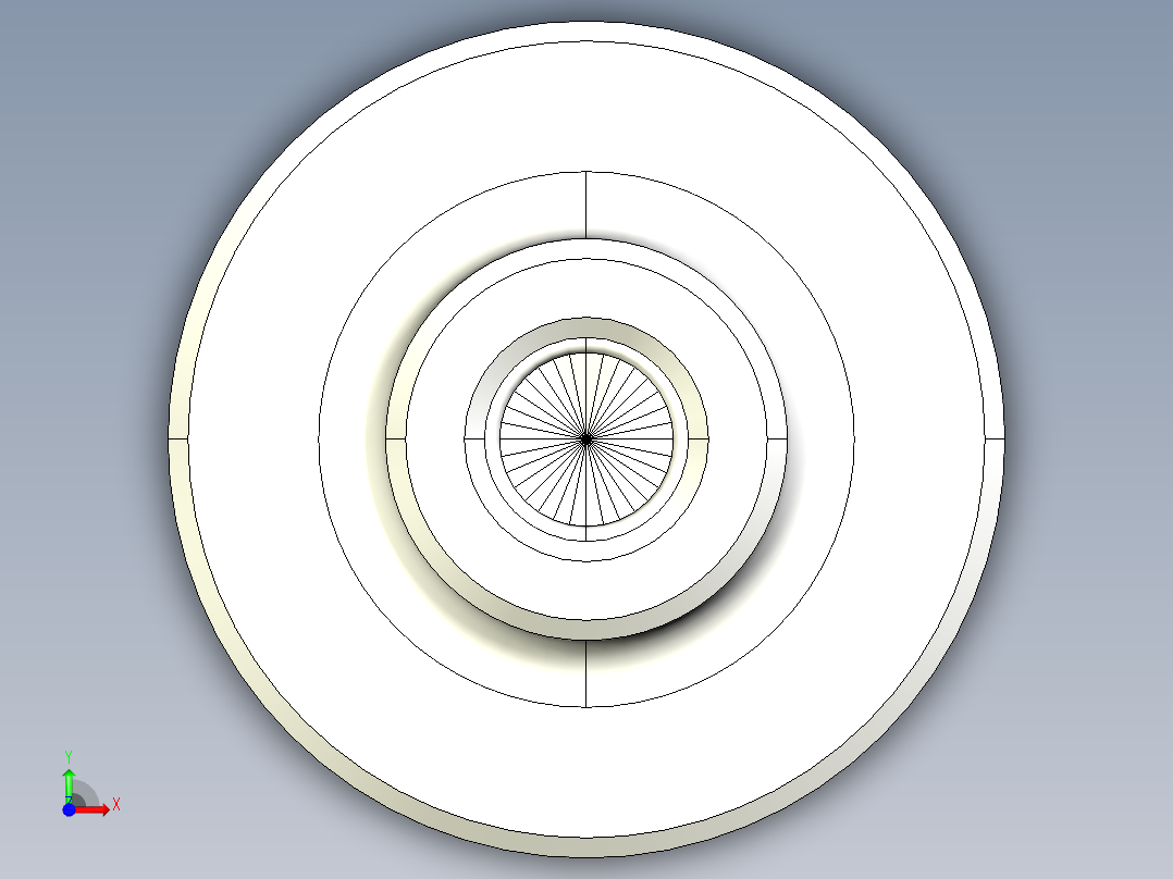 水平調整腳座(迷你型)2256(B)-3D多系列多零件图纸模型前视图