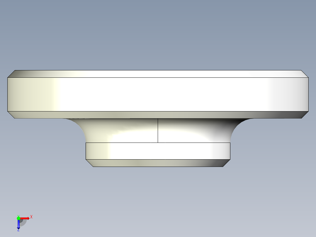 水平調整腳座(迷你型)2256(B)-3D多系列多零件图纸模型俯视图