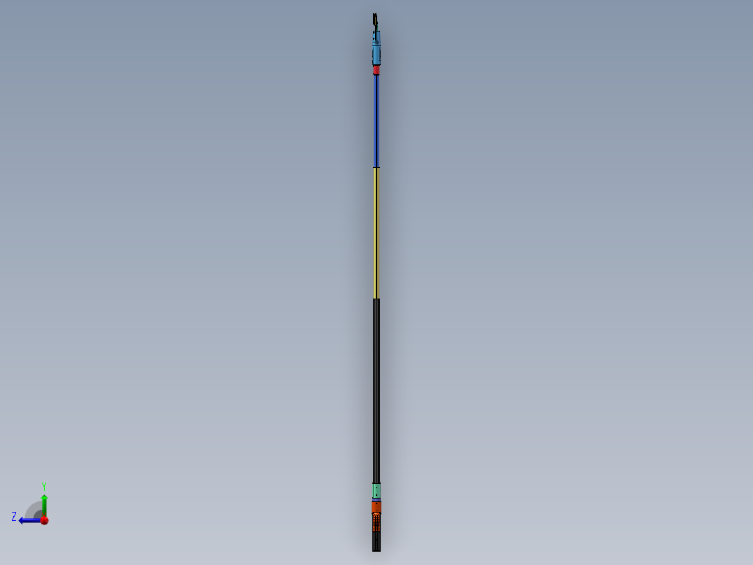电动摘果器高枝剪（含视频仿真动画）右视图