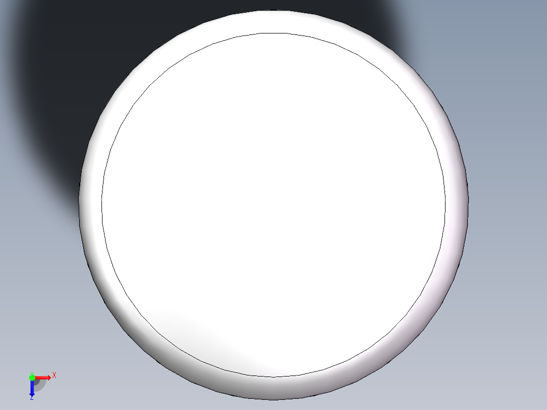 THA碟形封头DN1000俯视图