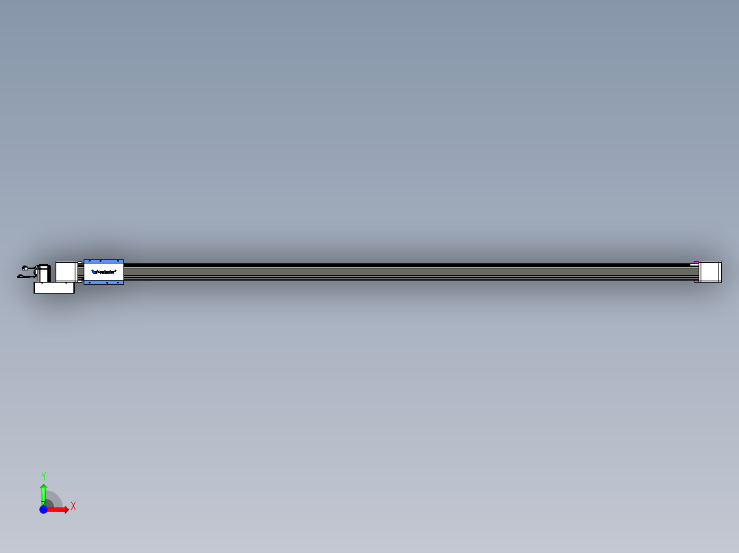 威洛博LB.GB同步带传动--欧规系列GB8-L96-S2600-BL-P40前视图