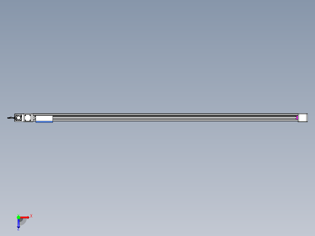威洛博LB.GB同步带传动--欧规系列GB8-L96-S2600-BL-P40俯视图
