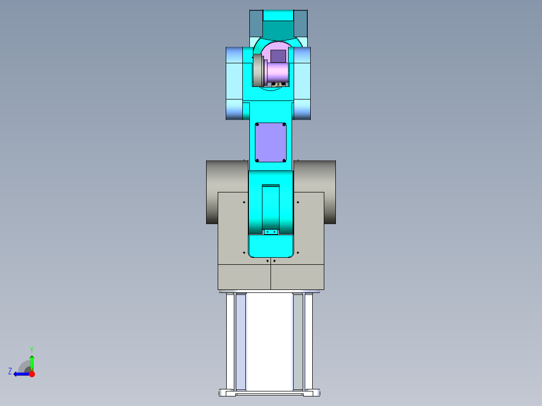 曲轴旋转搬运机械手设计含三维图＋二维图+说明书右视图