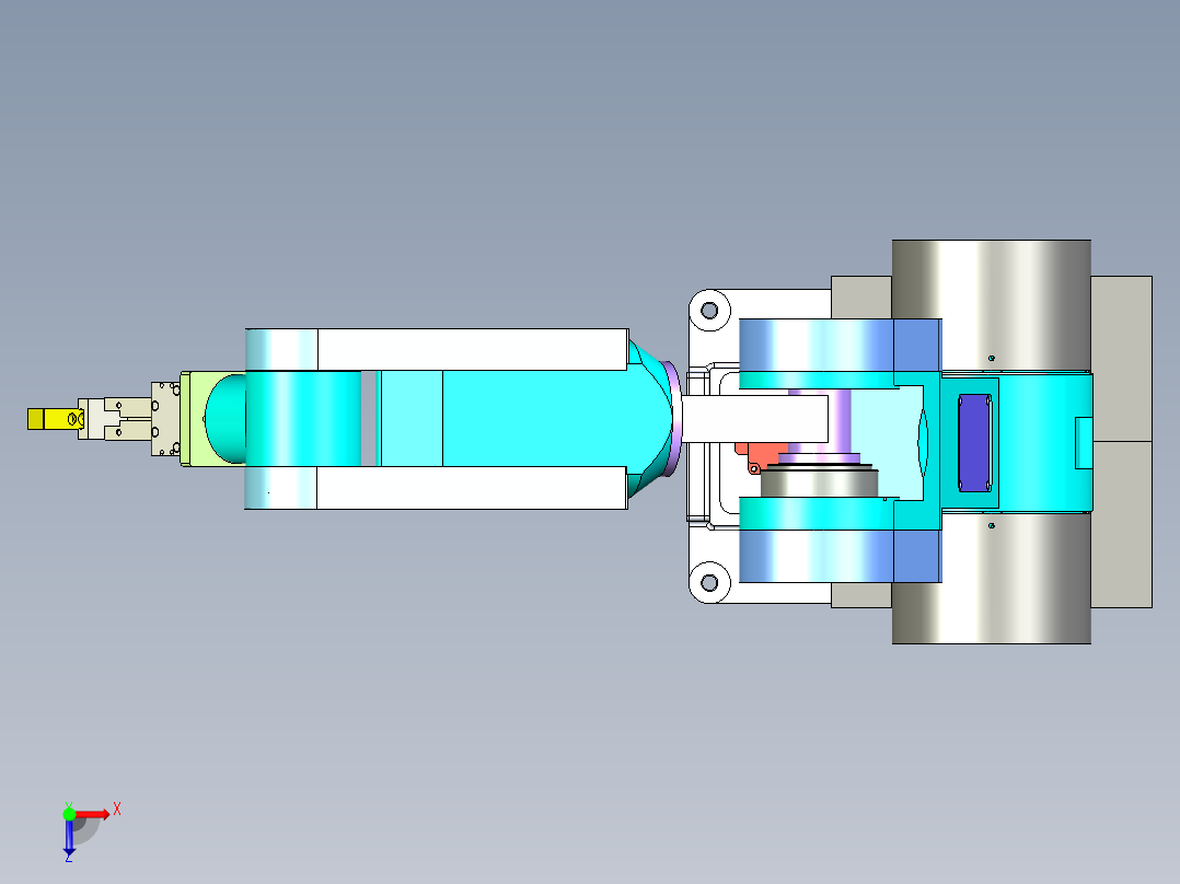 曲轴旋转搬运机械手设计含三维图＋二维图+说明书俯视图