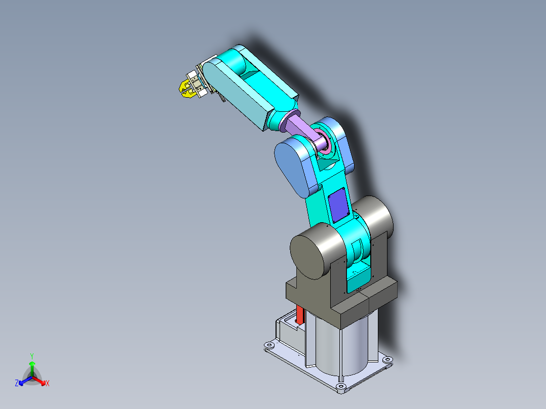 曲轴旋转搬运机械手设计含三维图＋二维图+说明书正等轴测图