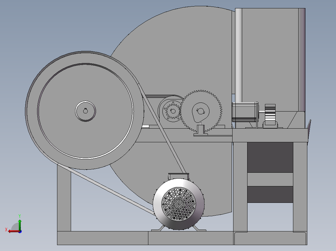 冻肉切片机的设计含三维SW模型==1175493==250后视图