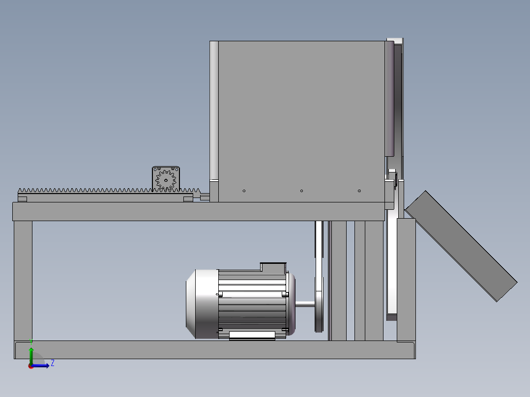 冻肉切片机的设计含三维SW模型==1175493==250左视图