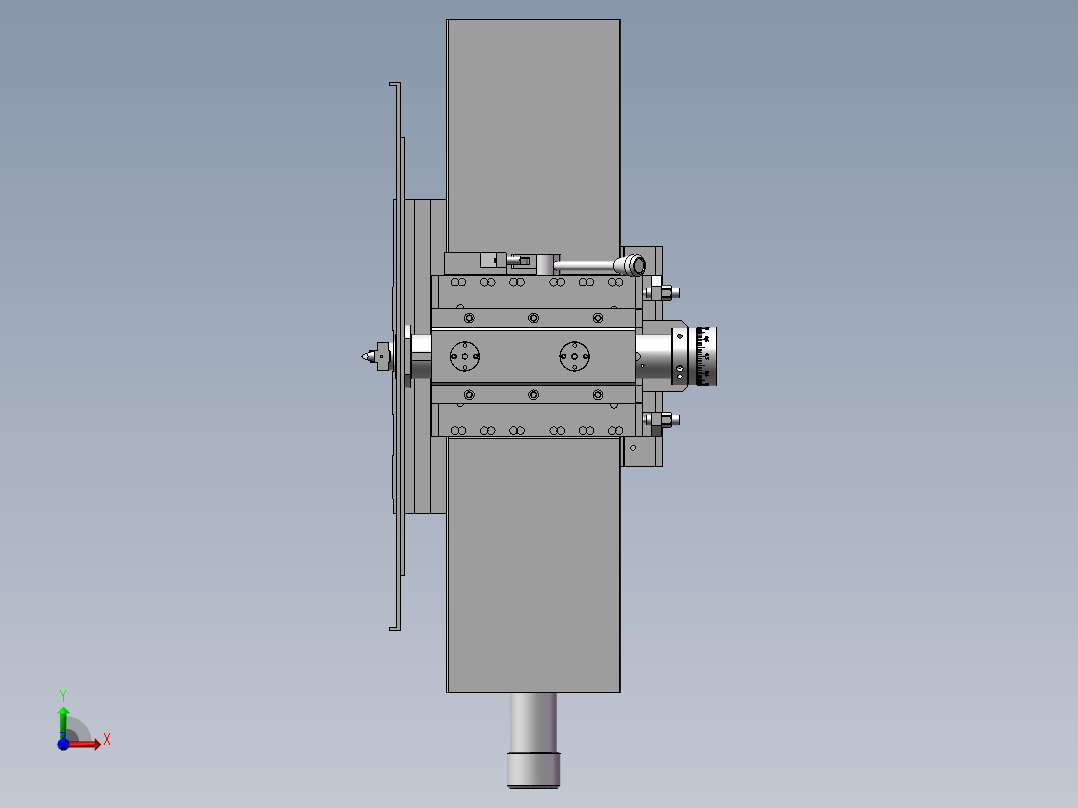 无心研磨机前视图