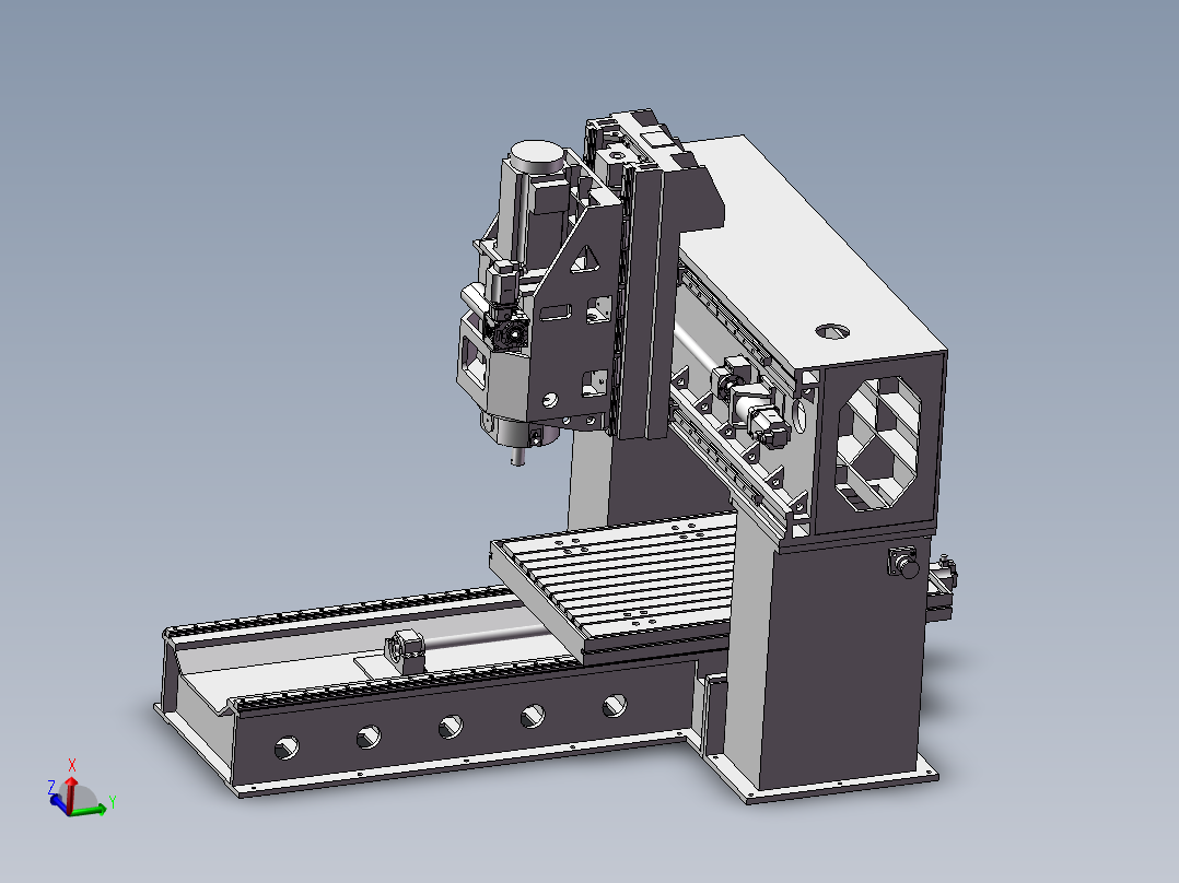 大型搅拌摩擦焊接设备模型结构SW模型图