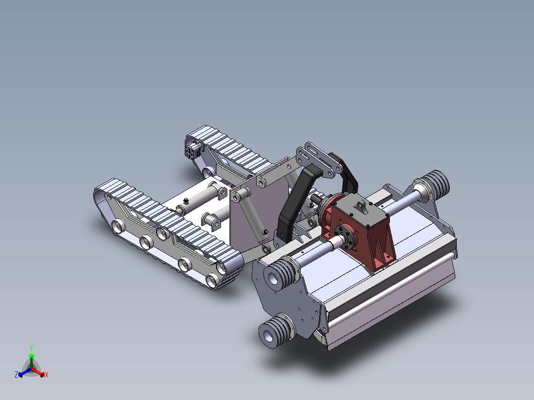 微耕机正等轴测图