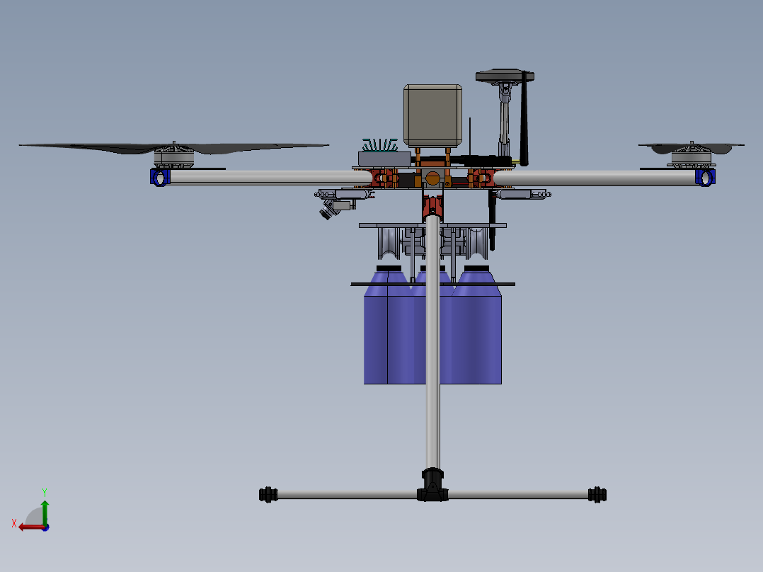 xzas四轴飞行器后视图