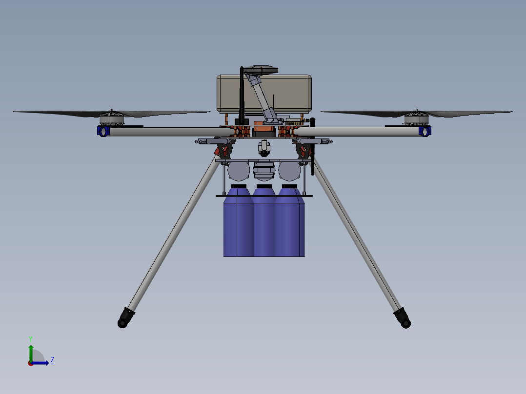 xzas四轴飞行器左视图
