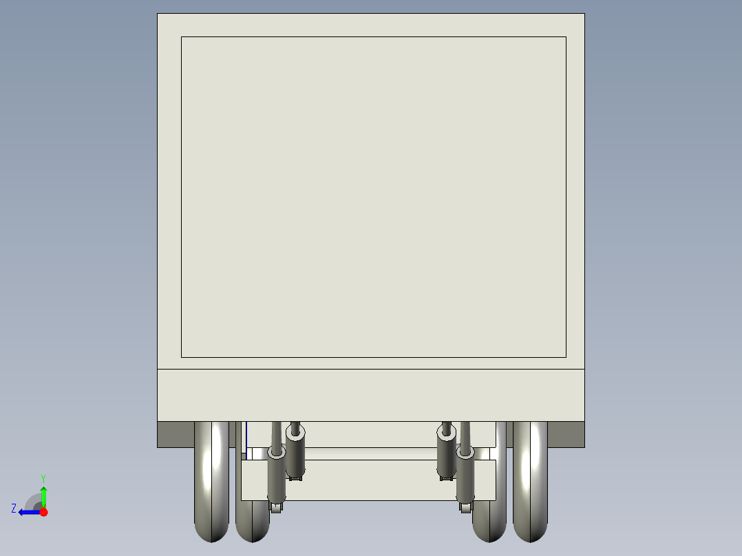 1G059--汽车升降尾板的结构设计UG三维+答辩PPT右视图