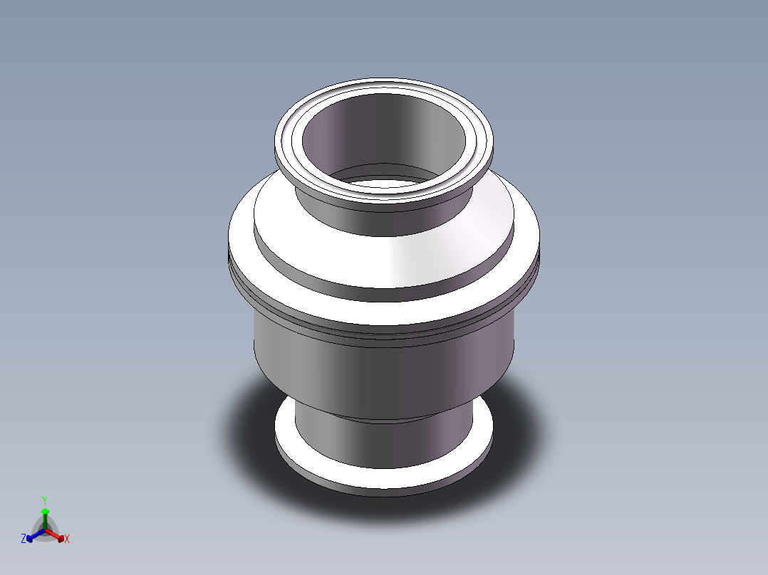 DN65快装止回阀正等轴测图