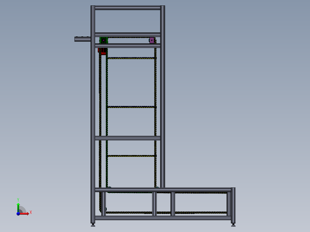连续提升机前视图