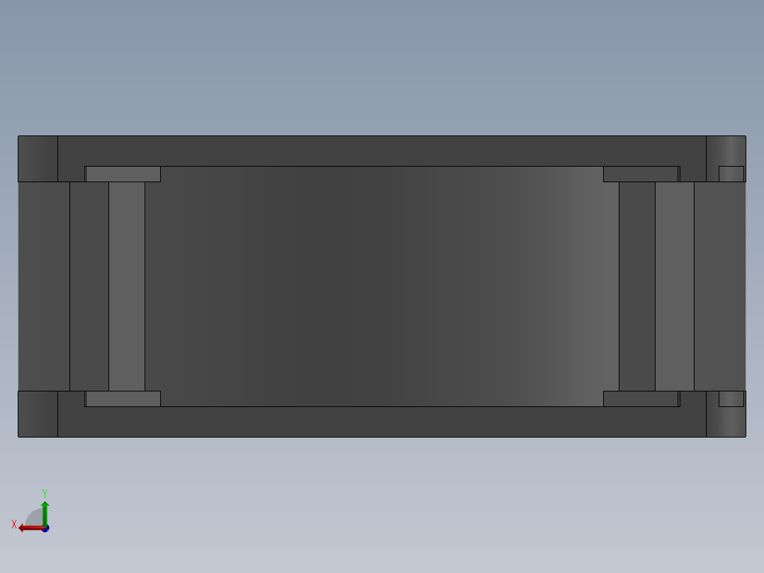 92毫米x92毫米风扇后视图